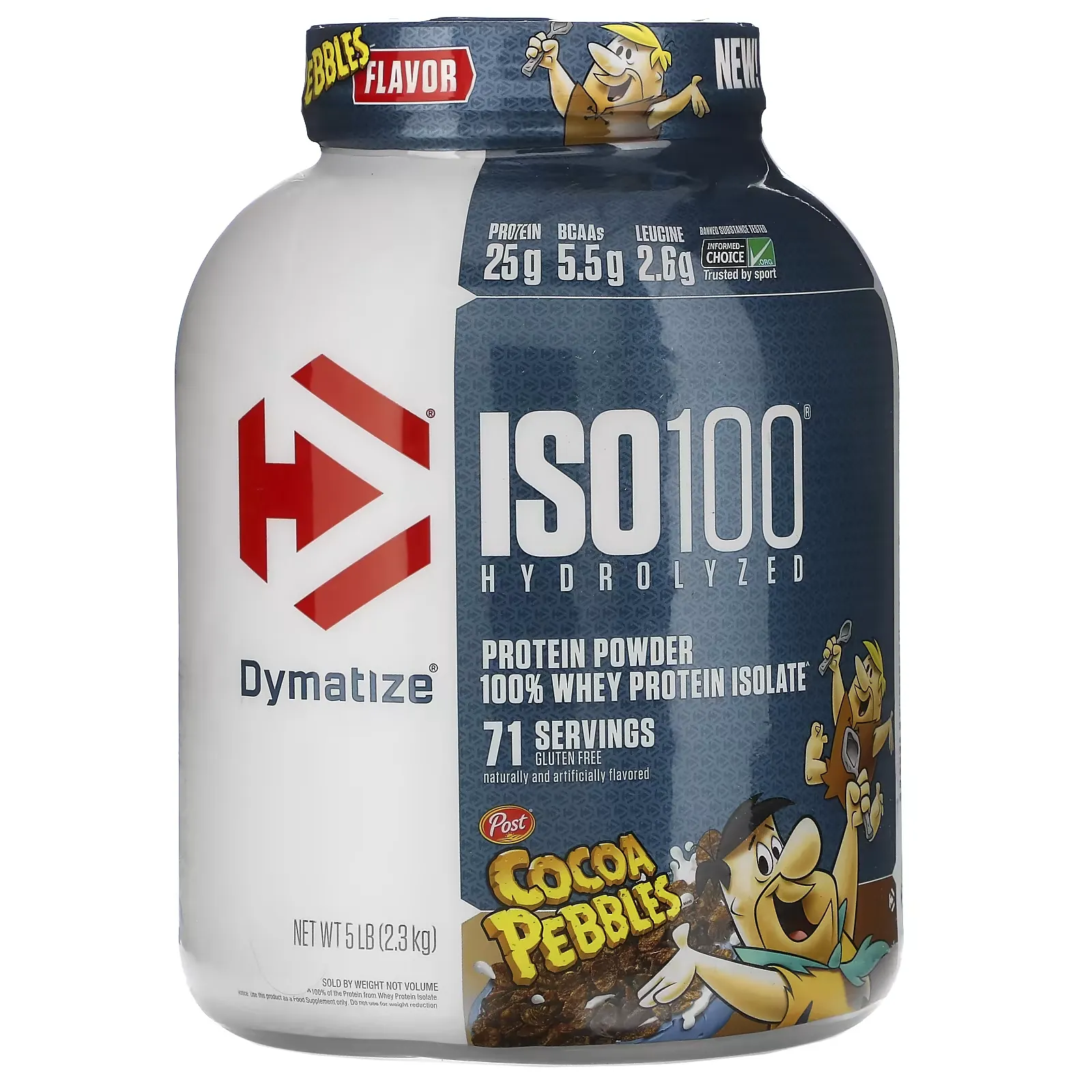 ISO100 Hydrolyzed, 100% Whey Protein Isolate, Cocoa Pebbles, 5 lb (2.3 kg)