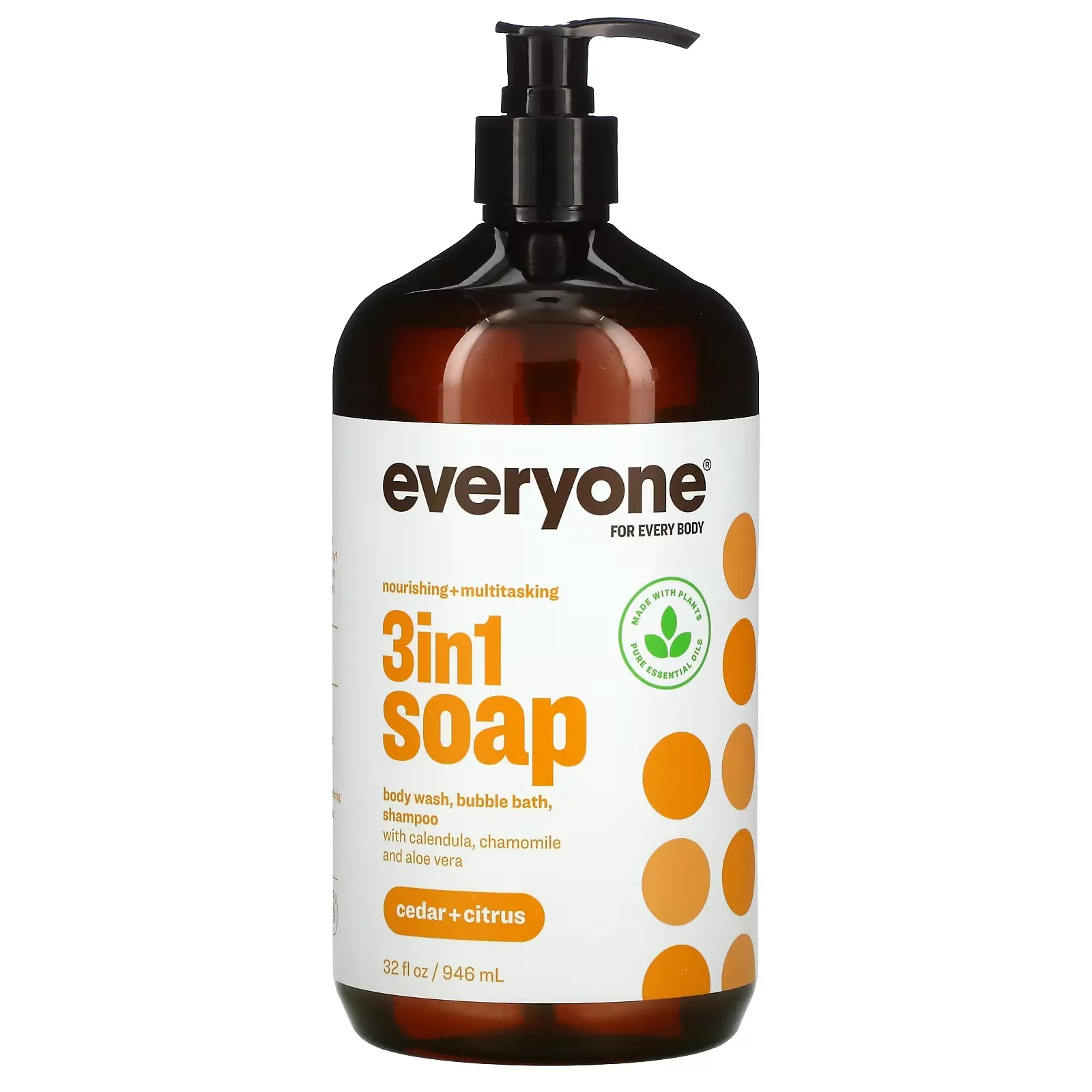 3in1 Soap, Cedar + Citrus, 32 fl oz (946 ml)