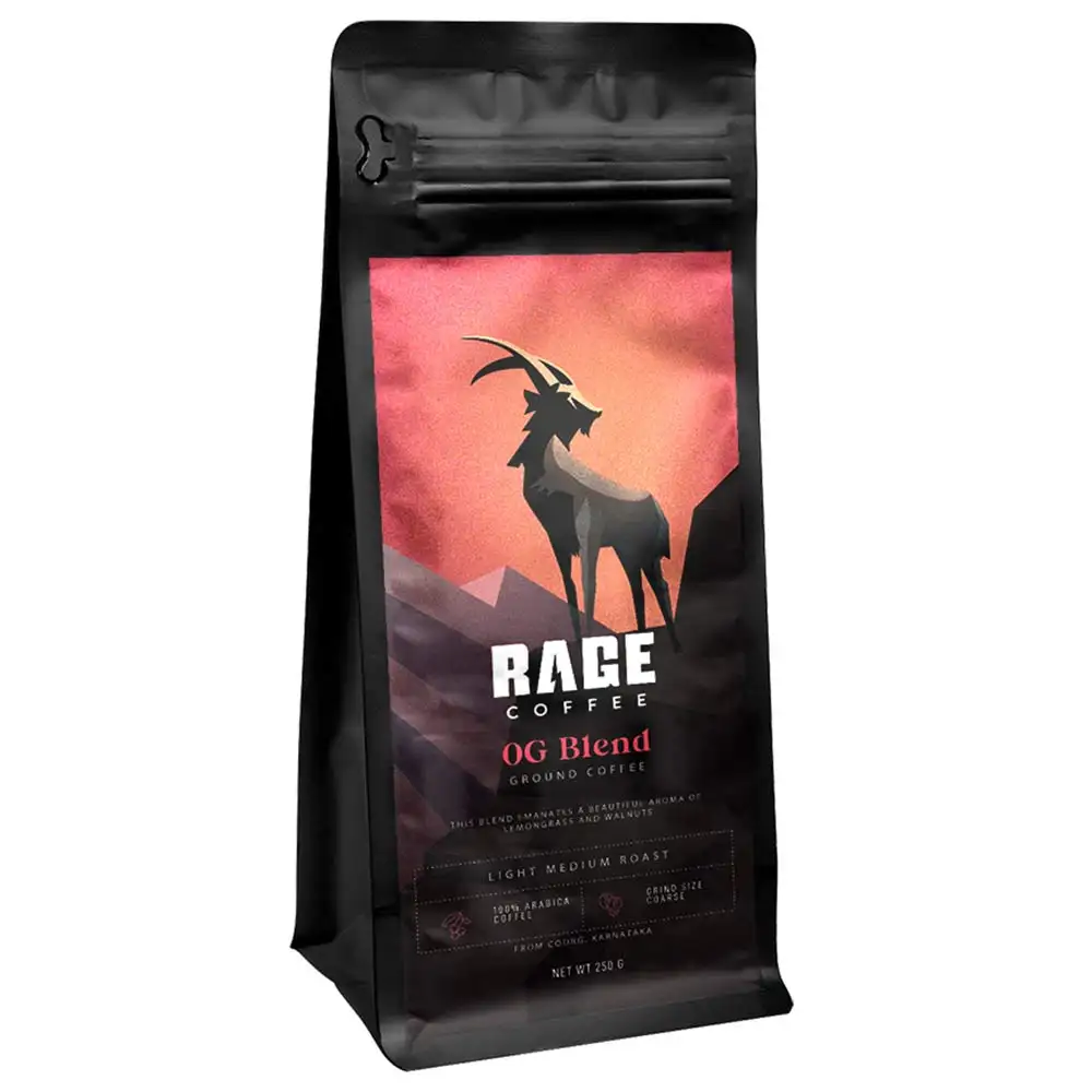 Rage Coffee OG Blend Ground Coffee,  250 g  French Press (Coarse)