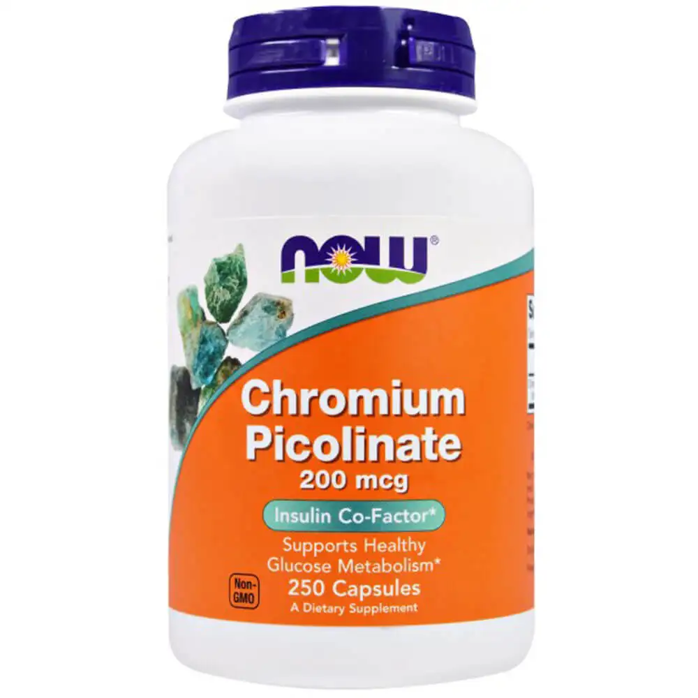 Now Chromium Picolinate (200 mcg),  250 capsules