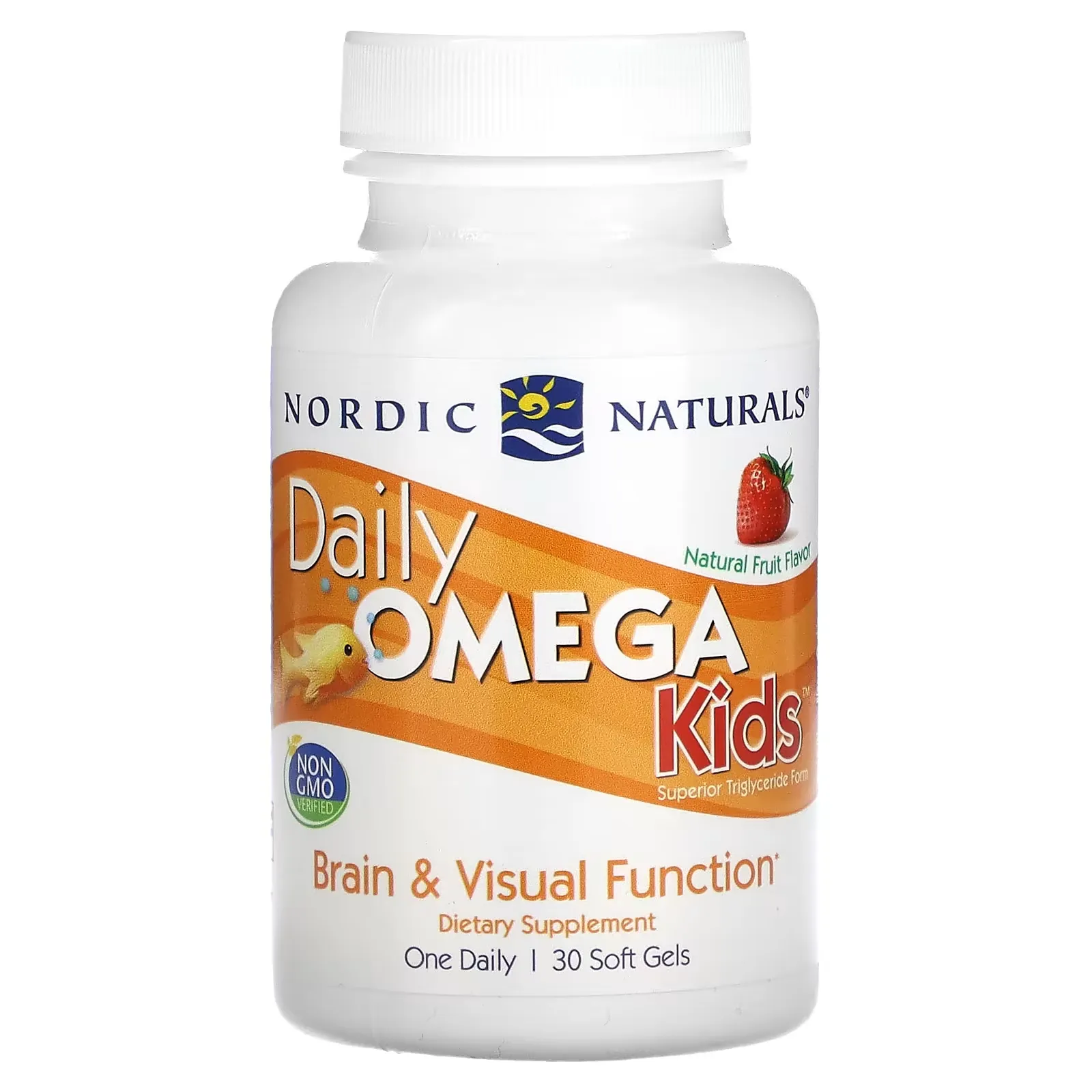 Daily Omega Kids, Natural Fruit , 30 Soft Gels