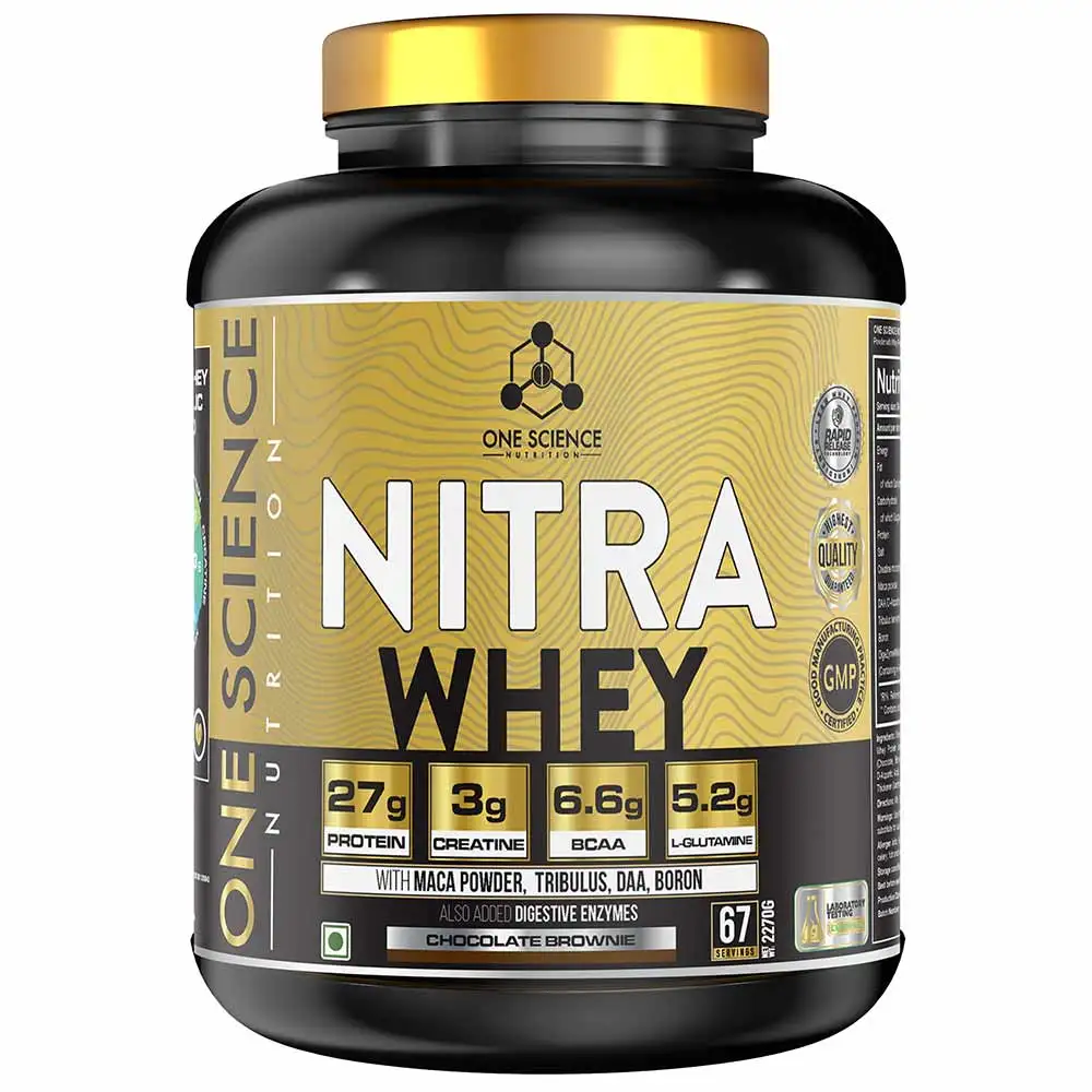 One Science Nitra Whey,  5 lb  Chocolate Brownie