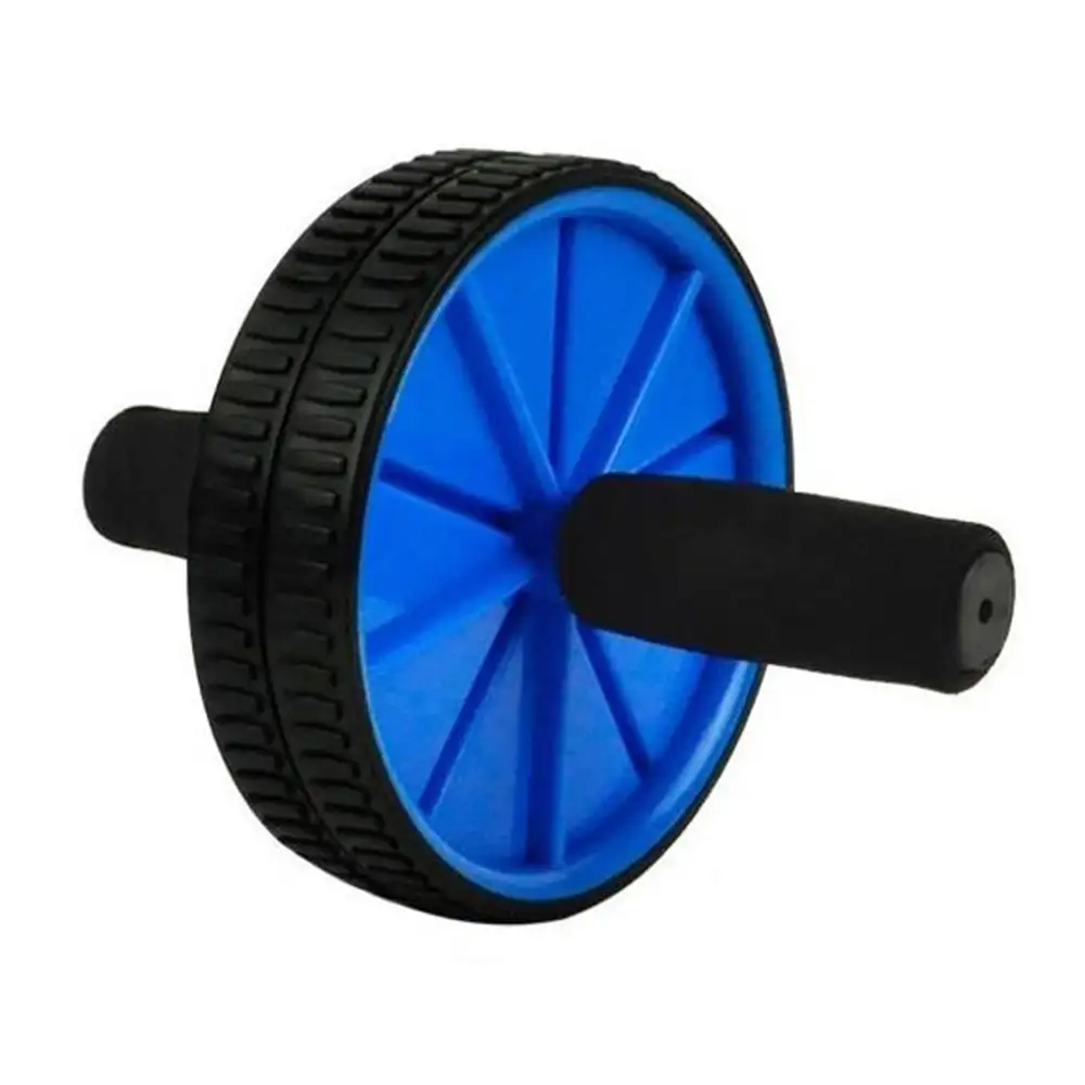 KOBO Ab Wheel Exerciser with Mat (AC-1),  Black & Blue  Free Size