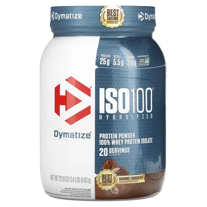 ISO100 Hydrolyzed, 100% Whey Protein Isolate, Gourmet Chocolate, 1.4 lb (640 g)