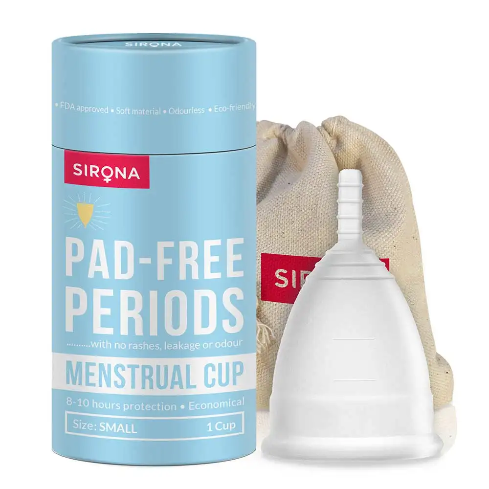 Sirona Pad Free Periods Menstrual Cup,  1 Piece(s)/Pack  for Women (Small)