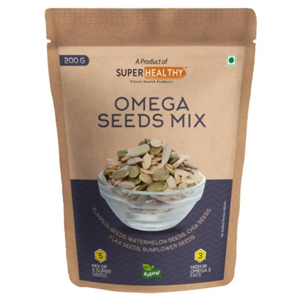 SuperHealthy Omega Seeds Mix,  0.2 kg  Unflavoured