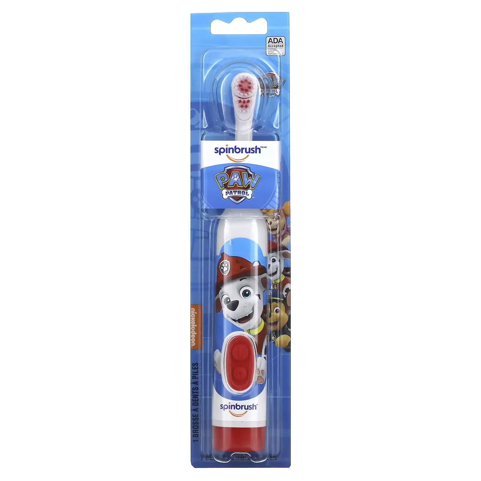 Kid's Spinbrush, Paw Patrol, Soft, 1 Battery Powered Toothbrush