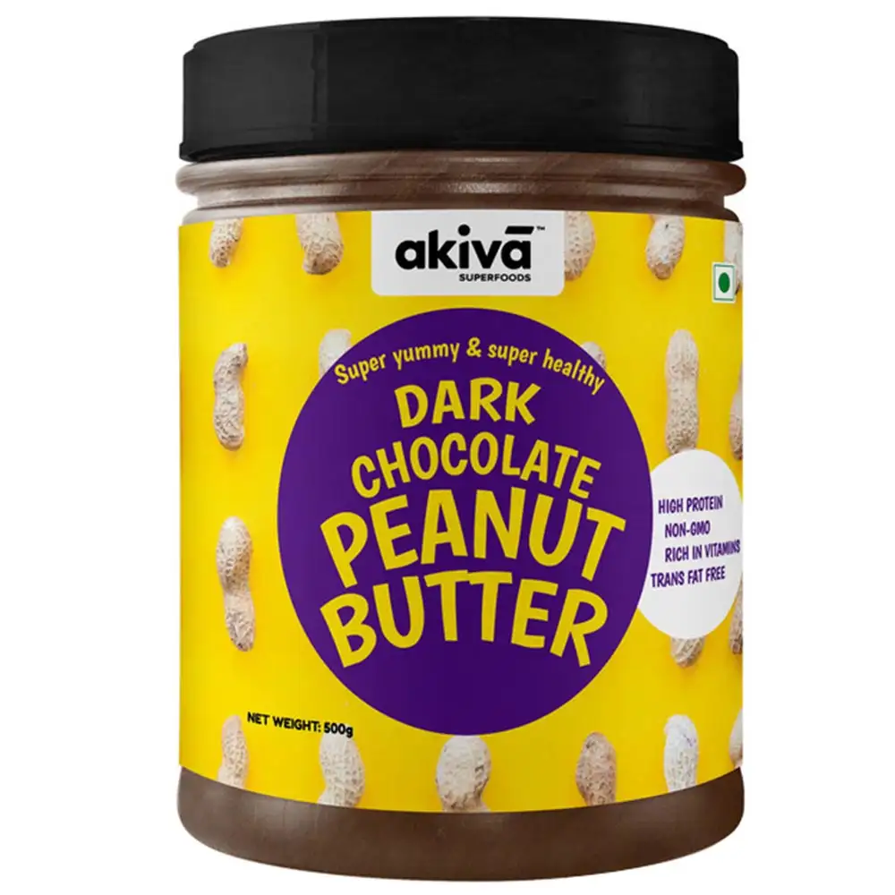 Akiva Peanut Butter,  0.5 kg  Dark Chocolate