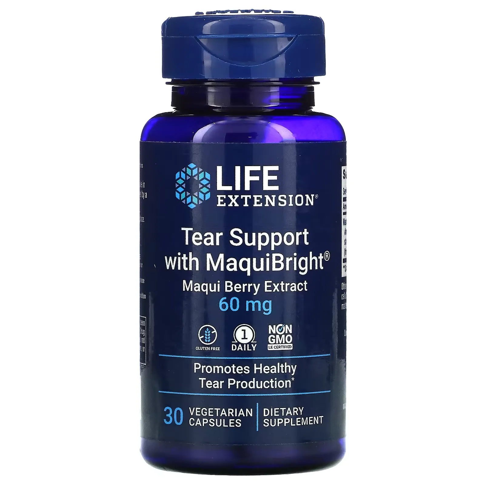 Tear Support with MaquiBright, Maqui Berry Extract, 60 mg, 30 Vegetarian Capsules