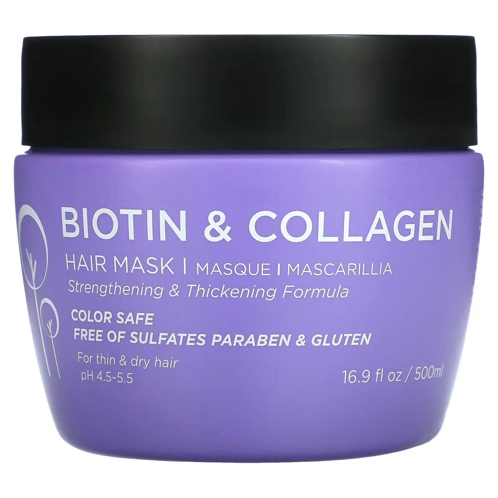 Biotin & Collagen, Hair Mask, 16.9 fl oz (500 ml)