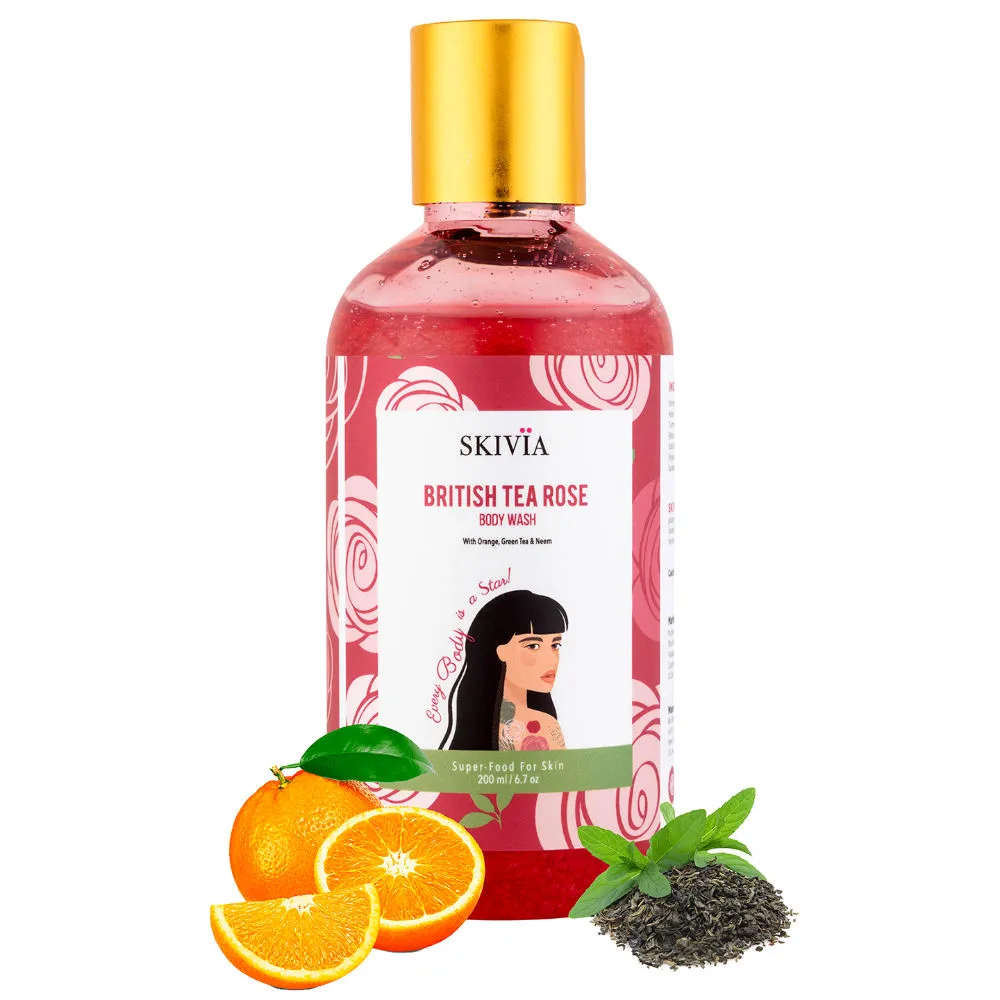 Skivia British Tea Rose Body Wash