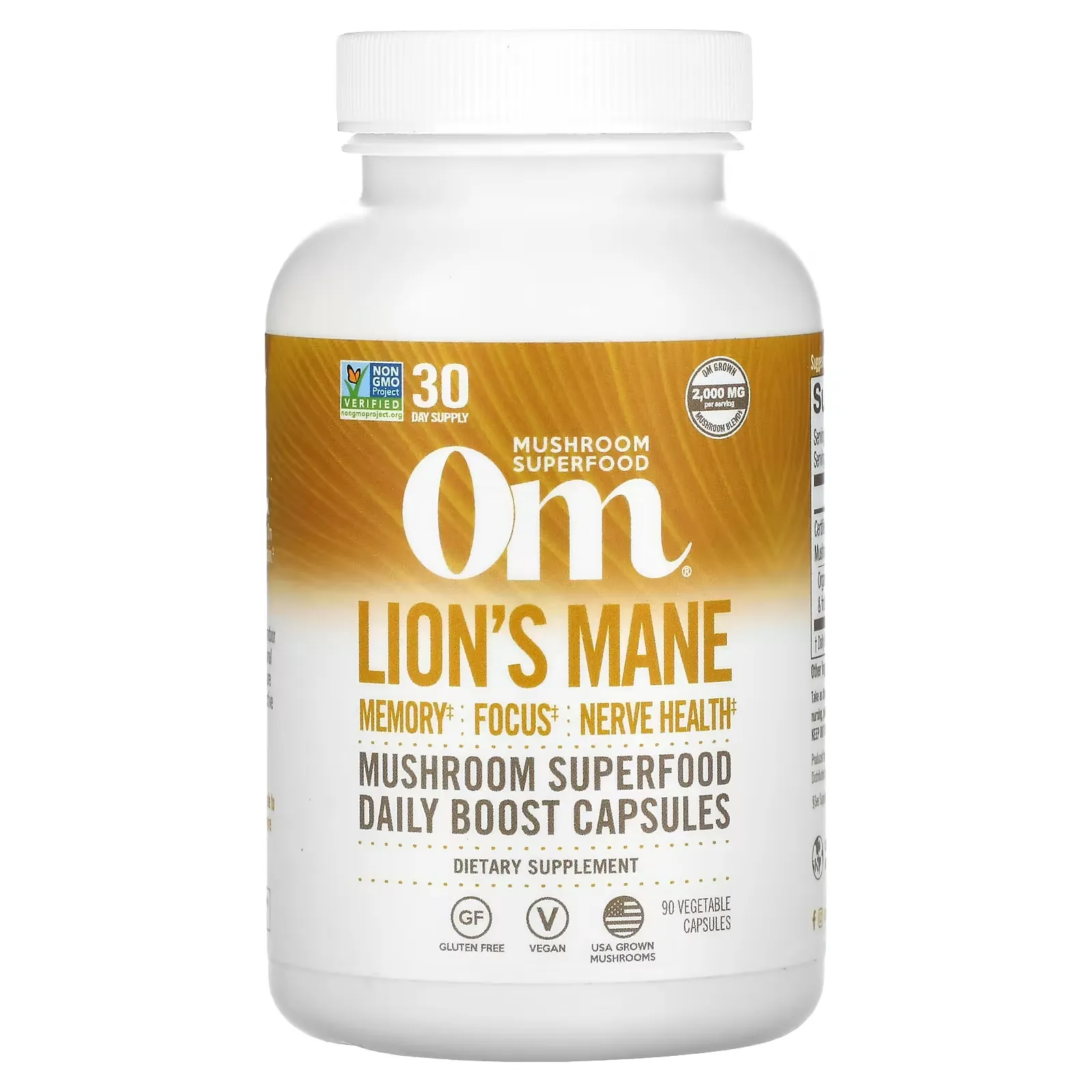 Lions's Mane Mushroom Superfood, 667 mg, 90 Vegetable Capsules