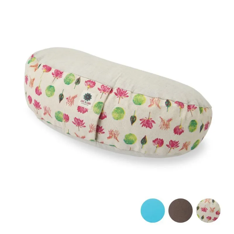 Core Asana Halfmoon Meditation Cushion- Fuchsia Lotus