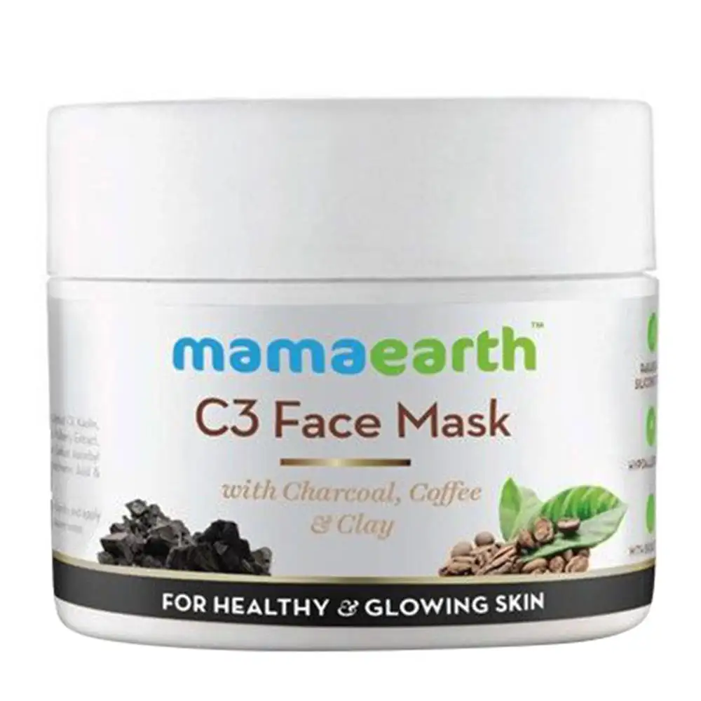 Mamaearth C3 Face Mask,  100 ml  with Charcoal, Coffee and Clay