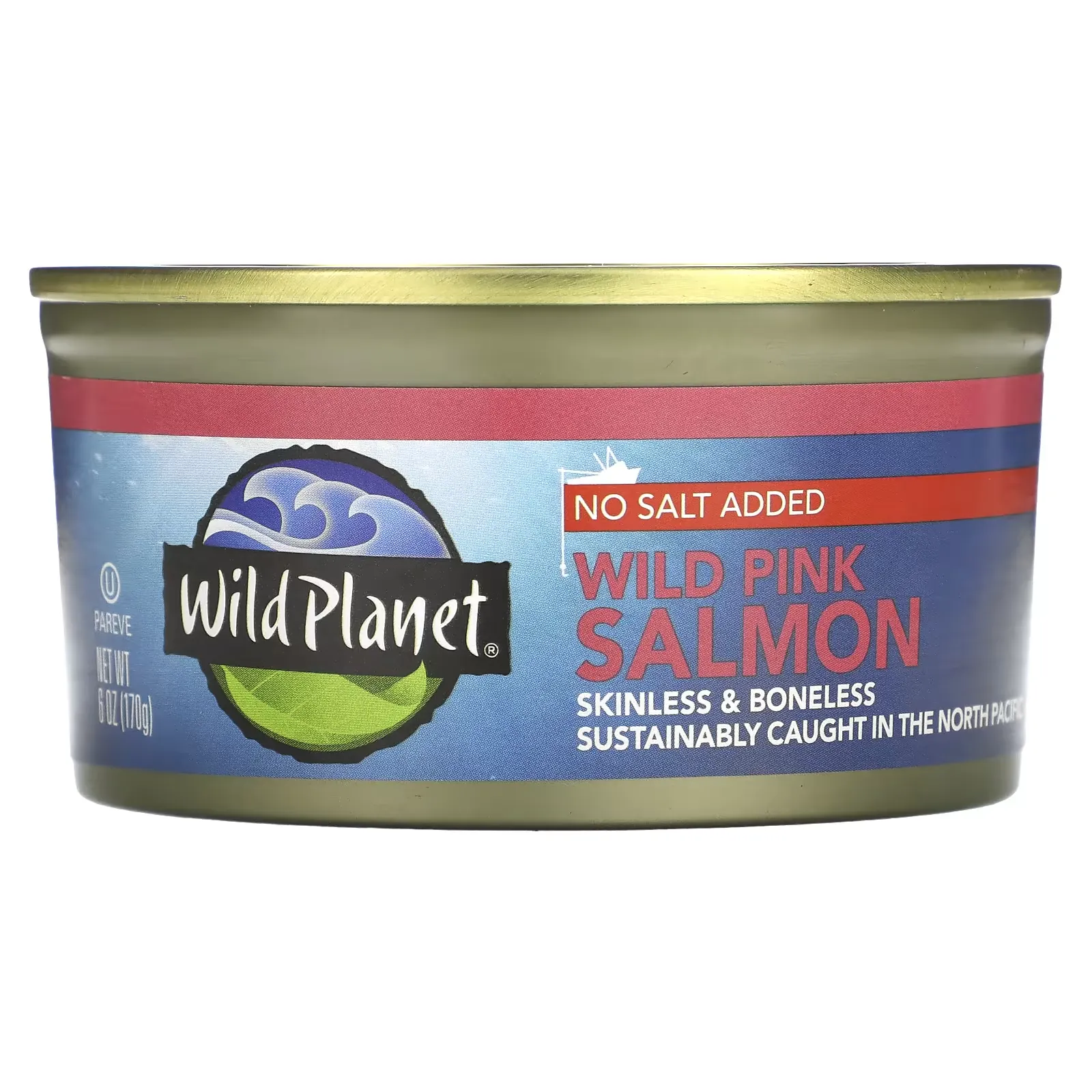 Wild Pink Salmon, No Salt Added, 6 oz (170 g)