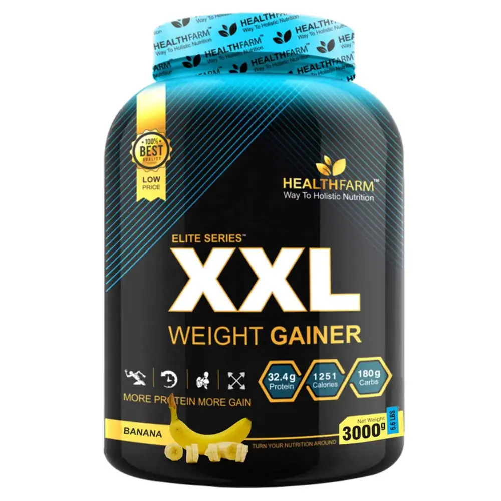 Healthfarm Elite Series XXL Weight Gainer,  6.6 lb  Banana