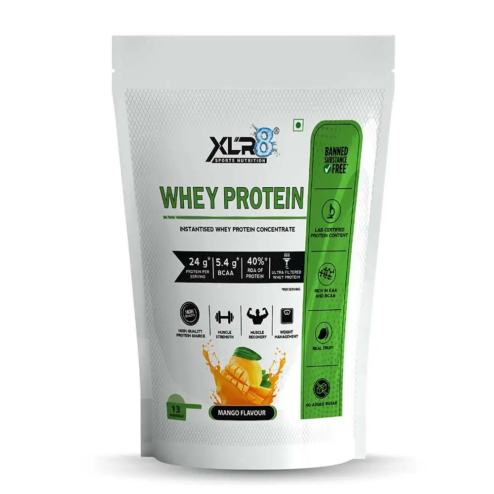 XLR8 Flavoured Whey Protein 24 g Protein,  1 lb  Mango