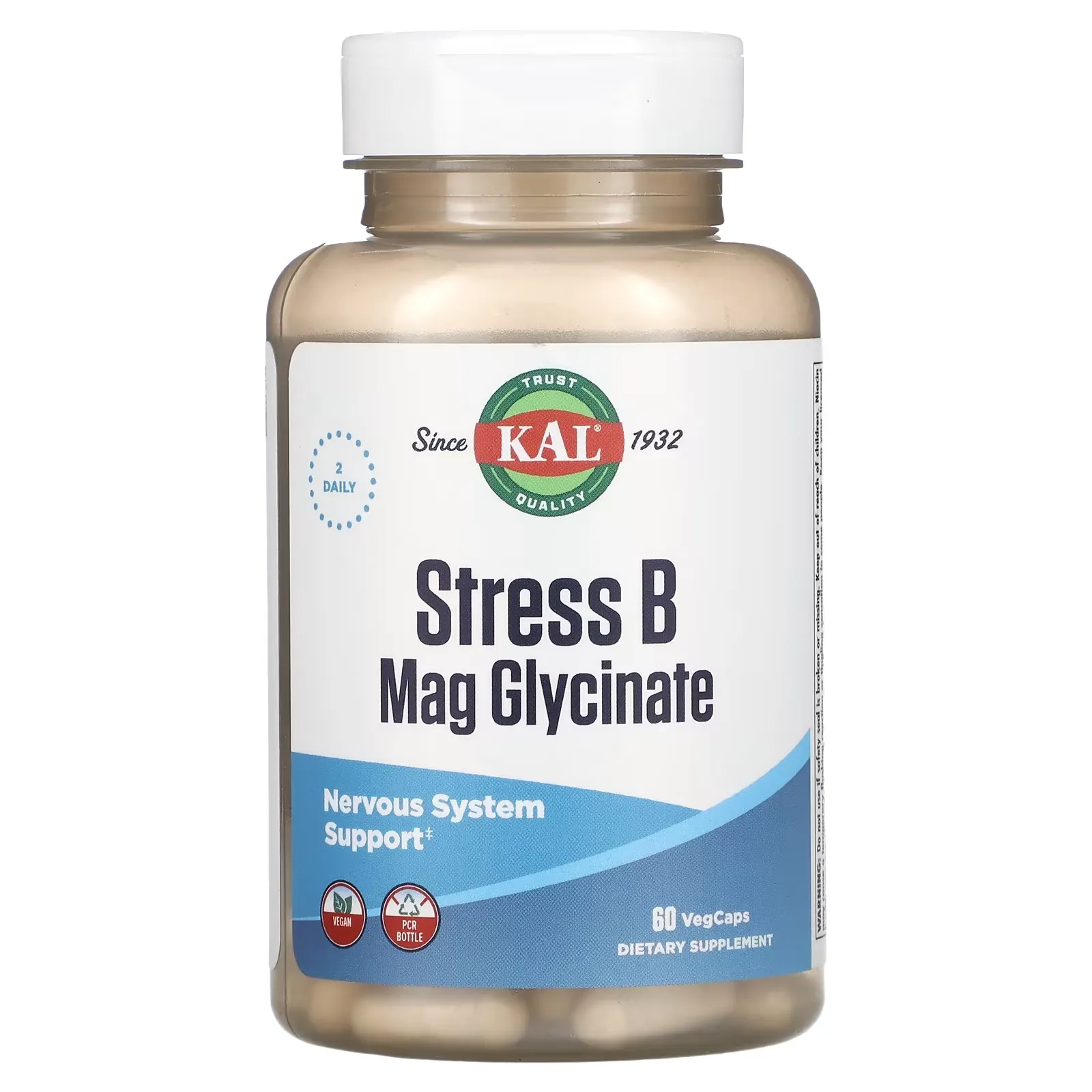 Stress B Mag Glycinate, 60 VegCaps