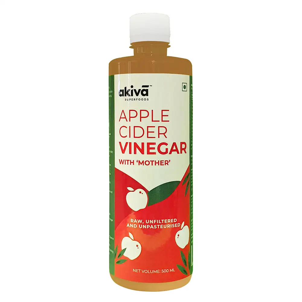 Akiva Apple Cider Vinegar with Mother,  0.500 L  Natural