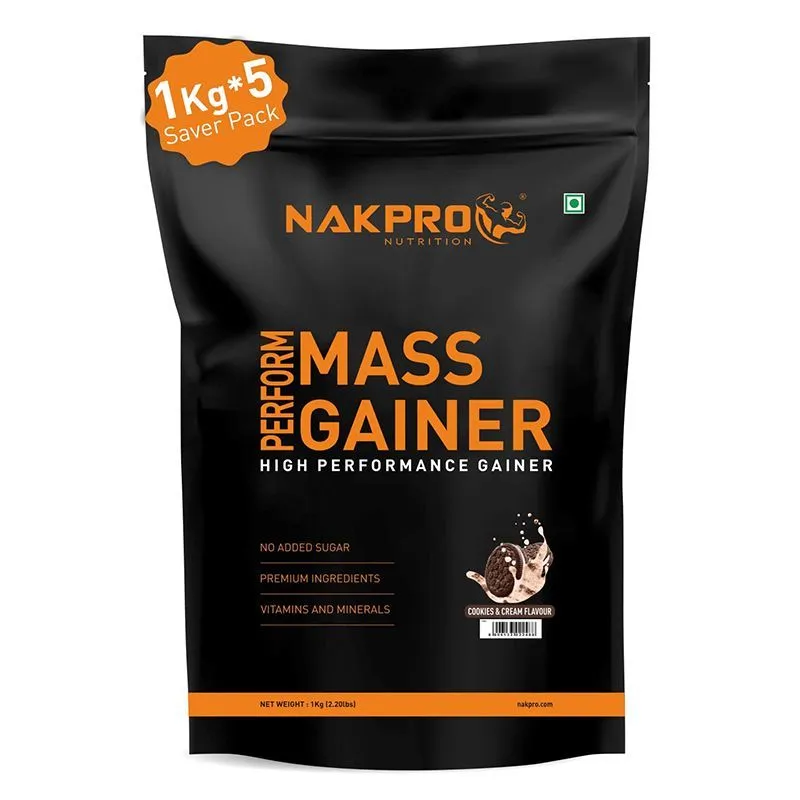 NAKPRO Perform Mass Gainer - Cookies & Cream Flavour