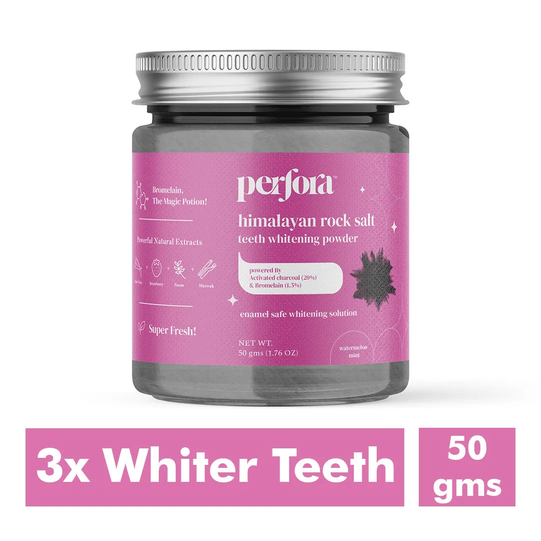 Perfora Himalayan Rock Salt Teeth Whitening Powder - Watermelon Mint