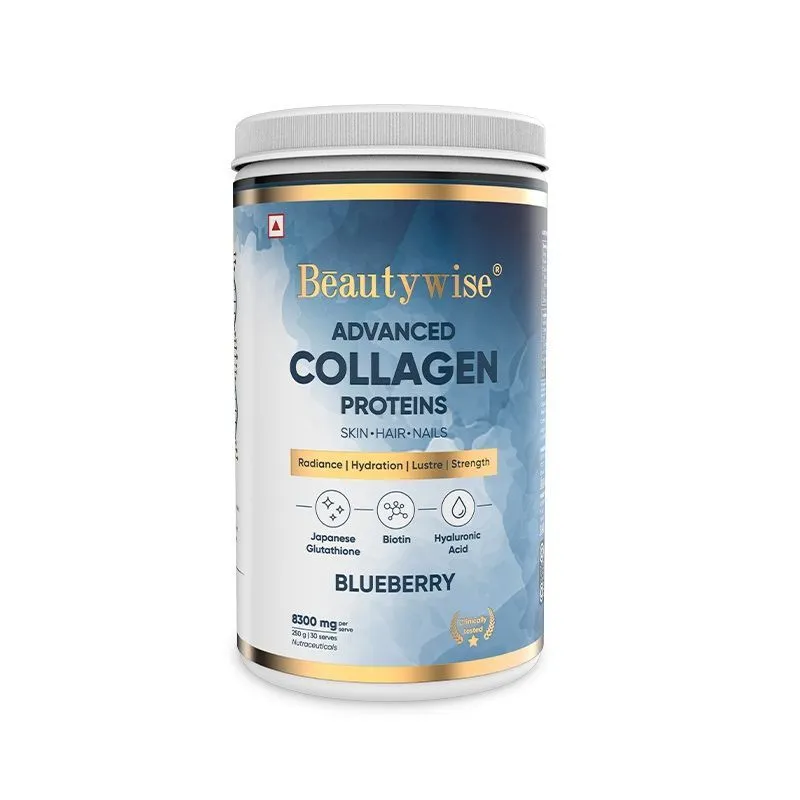 Beautywise anti-aging Collagen with Glutathione, HA & Biotin (Blueberry)