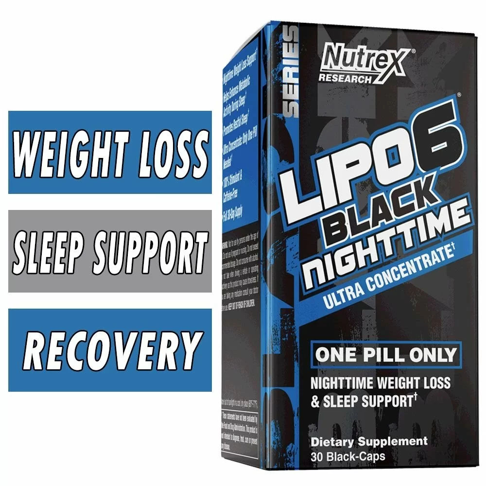 Lipo 6 Black Night time - Nutrex - 30 Black Caps