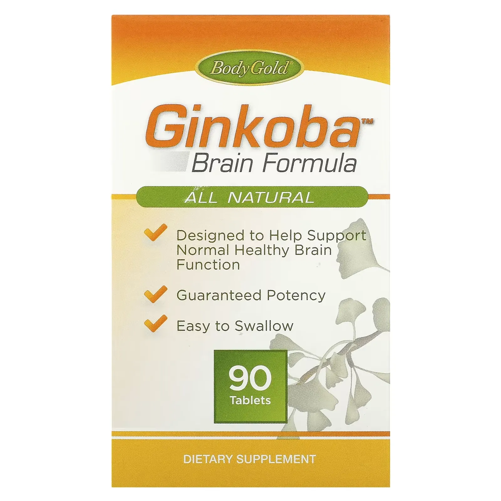 Ginkoba Brain Formula, 90 Tablets