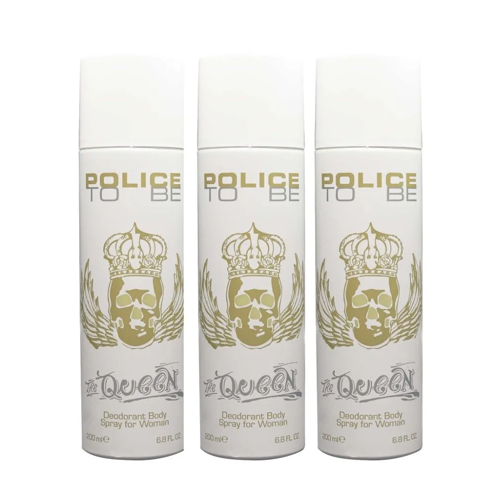 Police To Be Queen Deodorant Spray (Pack Of 3)