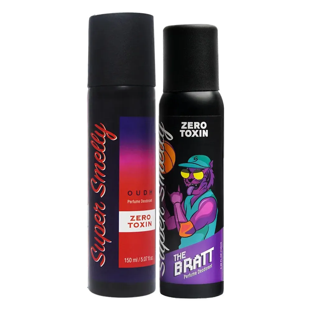 Super Smelly Bratt & Oudh Zero Toxin Deodorants Combo