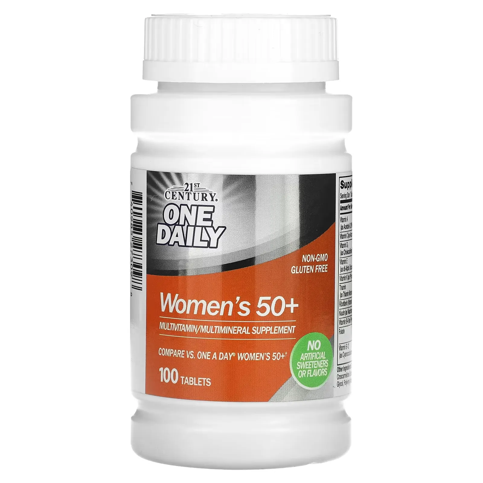 One Daily, Women's 50+, Multivitamin Multimineral, 100 Tablets