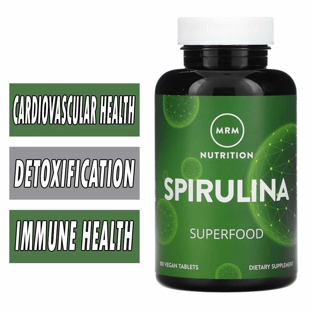 MRM Spirulina - 180 Tablets