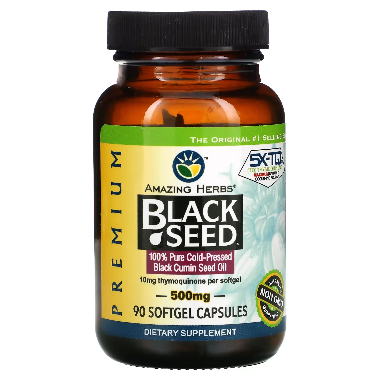 Black Seed, 500 mg, 90 Softgel Capsules