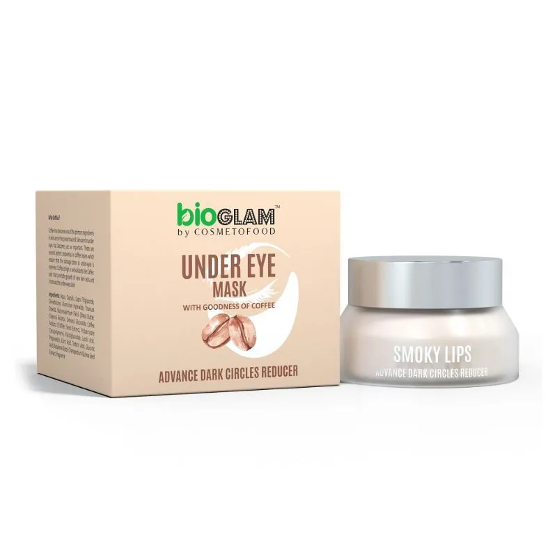 Cosmetofood BIOGLAM Under Eye Mask For Dark Circle & Puffiness Removal | Removal of Fine Lines