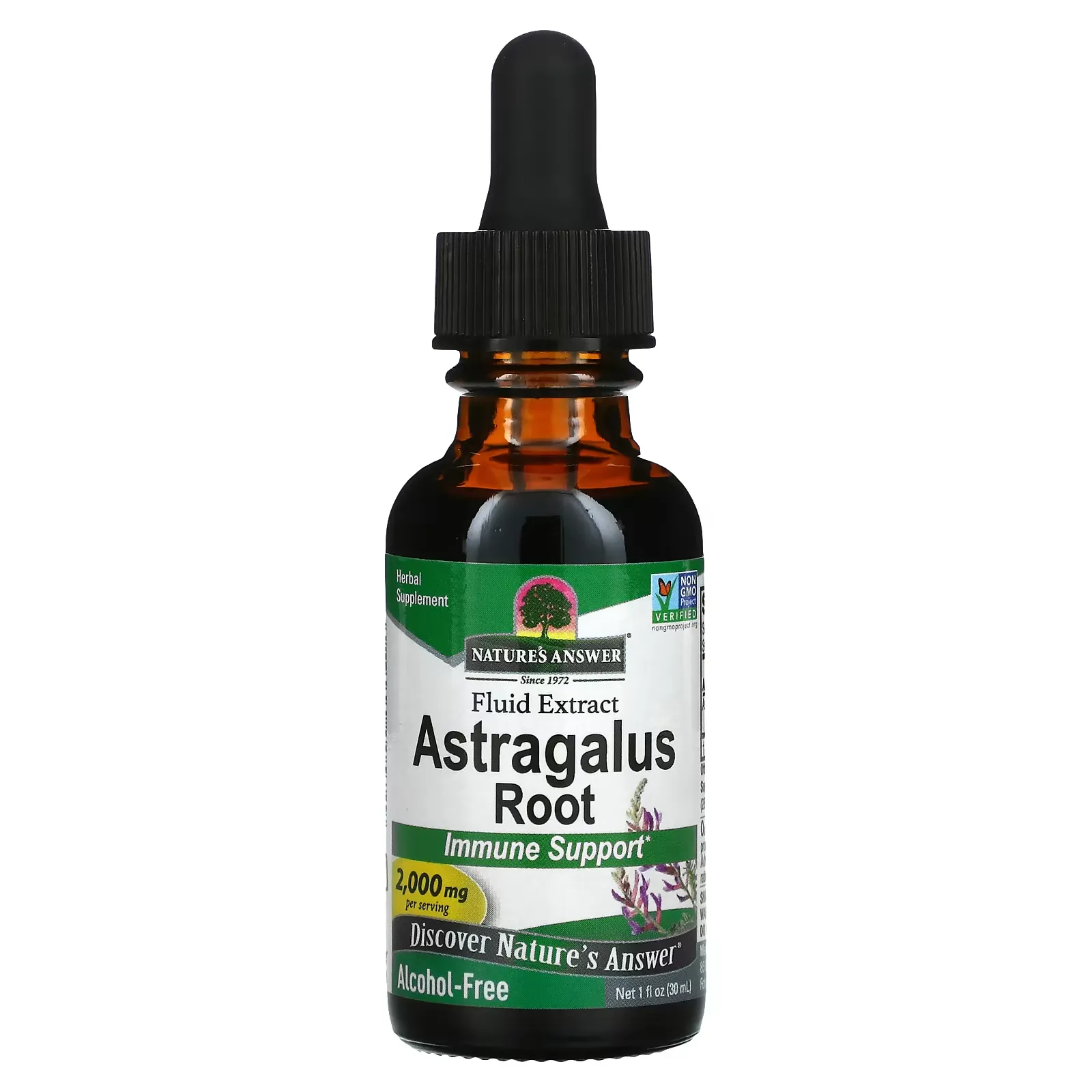 Astragalus Root, Fluid Extract, Alcohol-Free, 2,000 mg, 1 fl oz (30 ml)