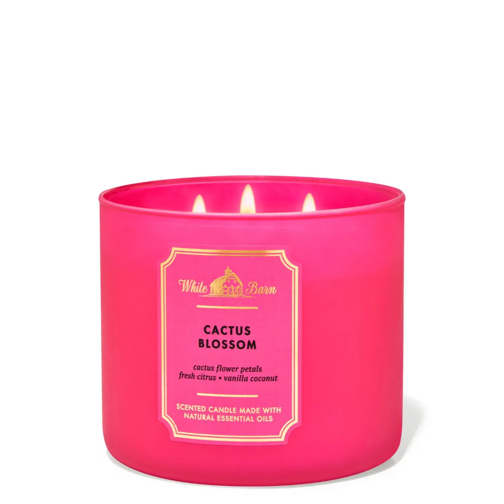 Bath & Body Works Cactus Blossom 3-Wick Candle