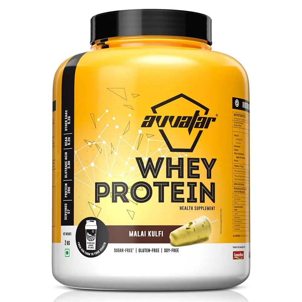 Avvatar Whey Protein,  4.4 lb  Malai Kulfi