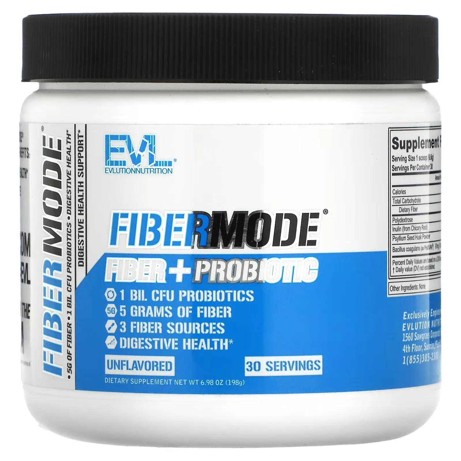 FiberMode, Fiber + Probiotic, Unflavored, 6.98 oz (198 g)