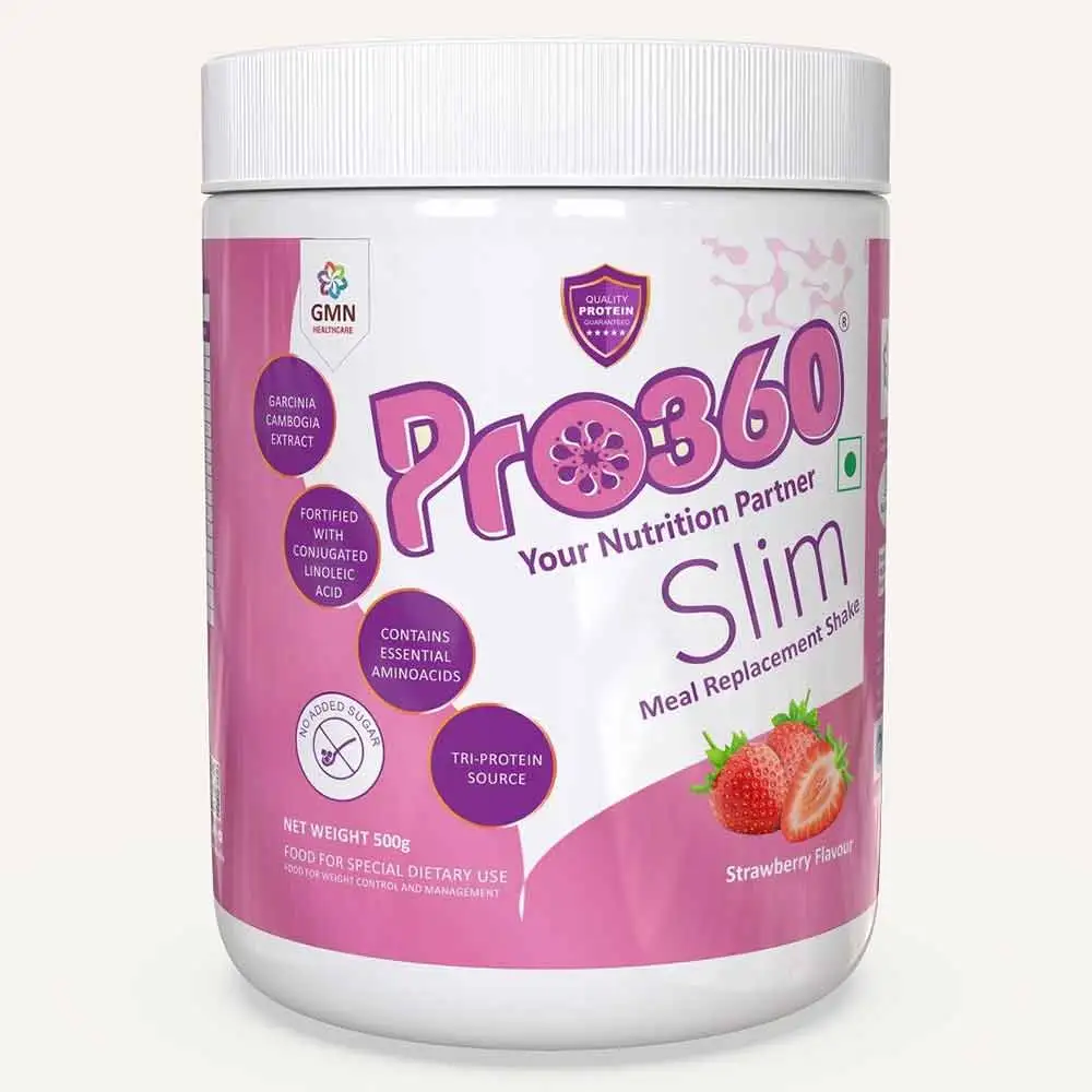 PRO360 Slim Nutritional Beverage Mix,  1.1 lb  Strawberry