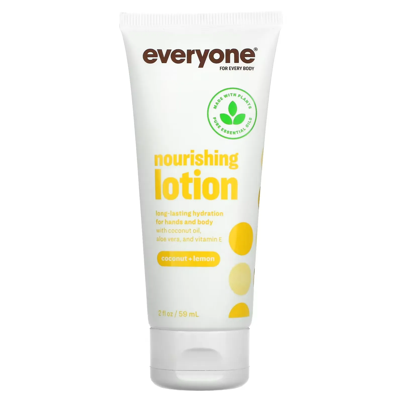 Nourishing Lotion, Coconut + Lemon, 2 fl oz (59 ml)