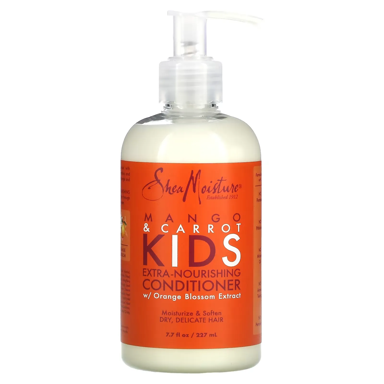 Kids, Extra-Nourishing Conditioner, Dry, Delicate Hair, Mango & Carrot, 7.7 fl oz (227 ml)