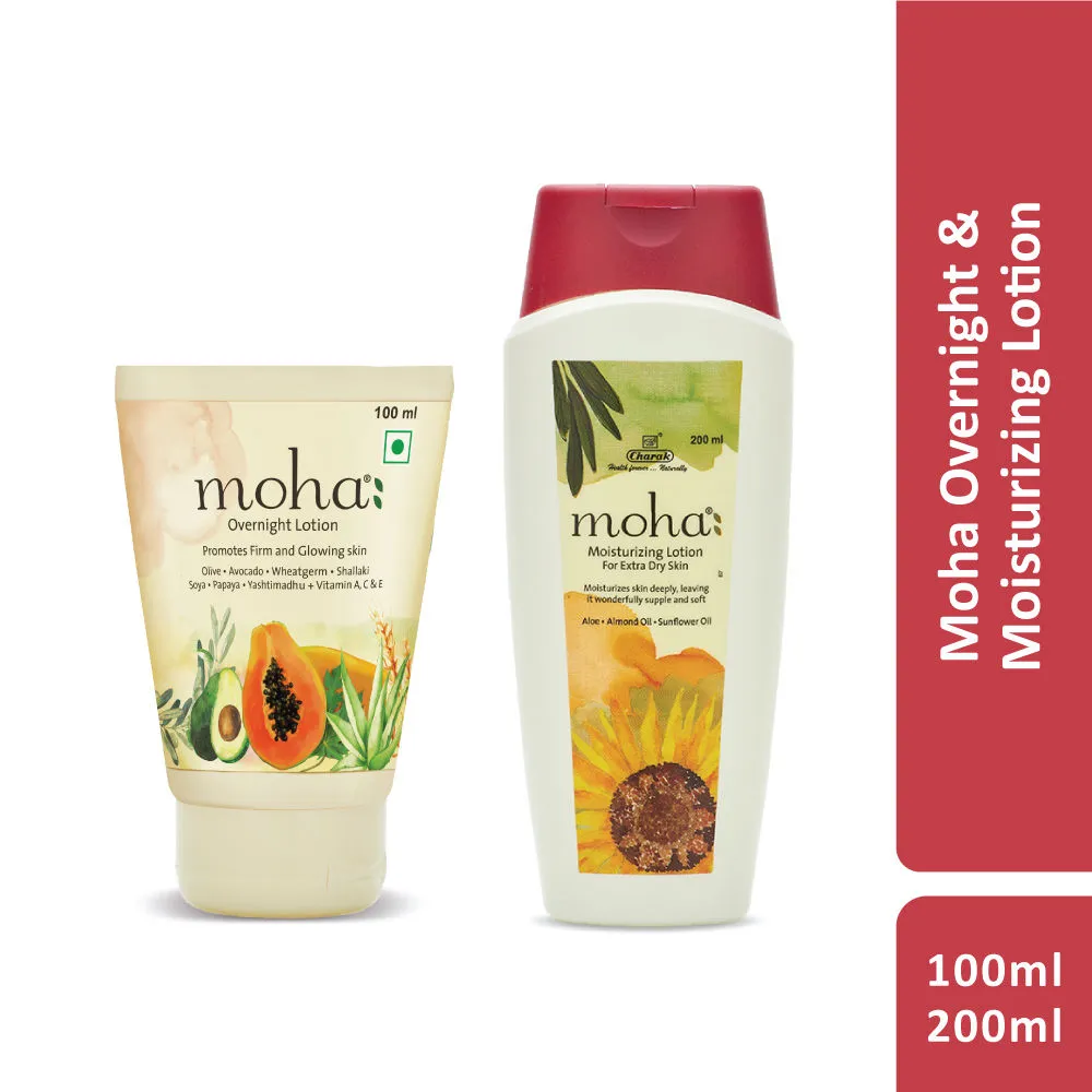 Moha Overnight Lotion + Moisturizing Lotion