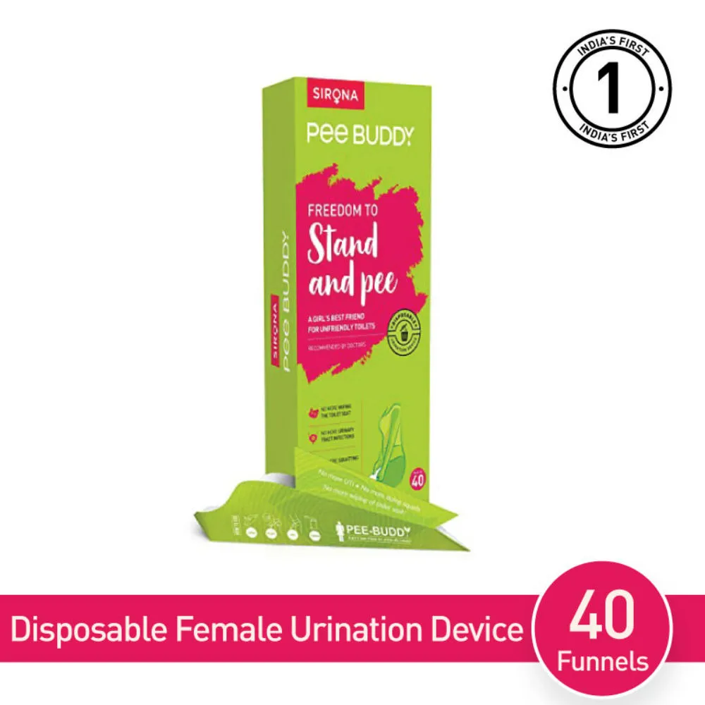 PeeBuddy - Stand & Pee Female Urination Device for Women - pack of 40