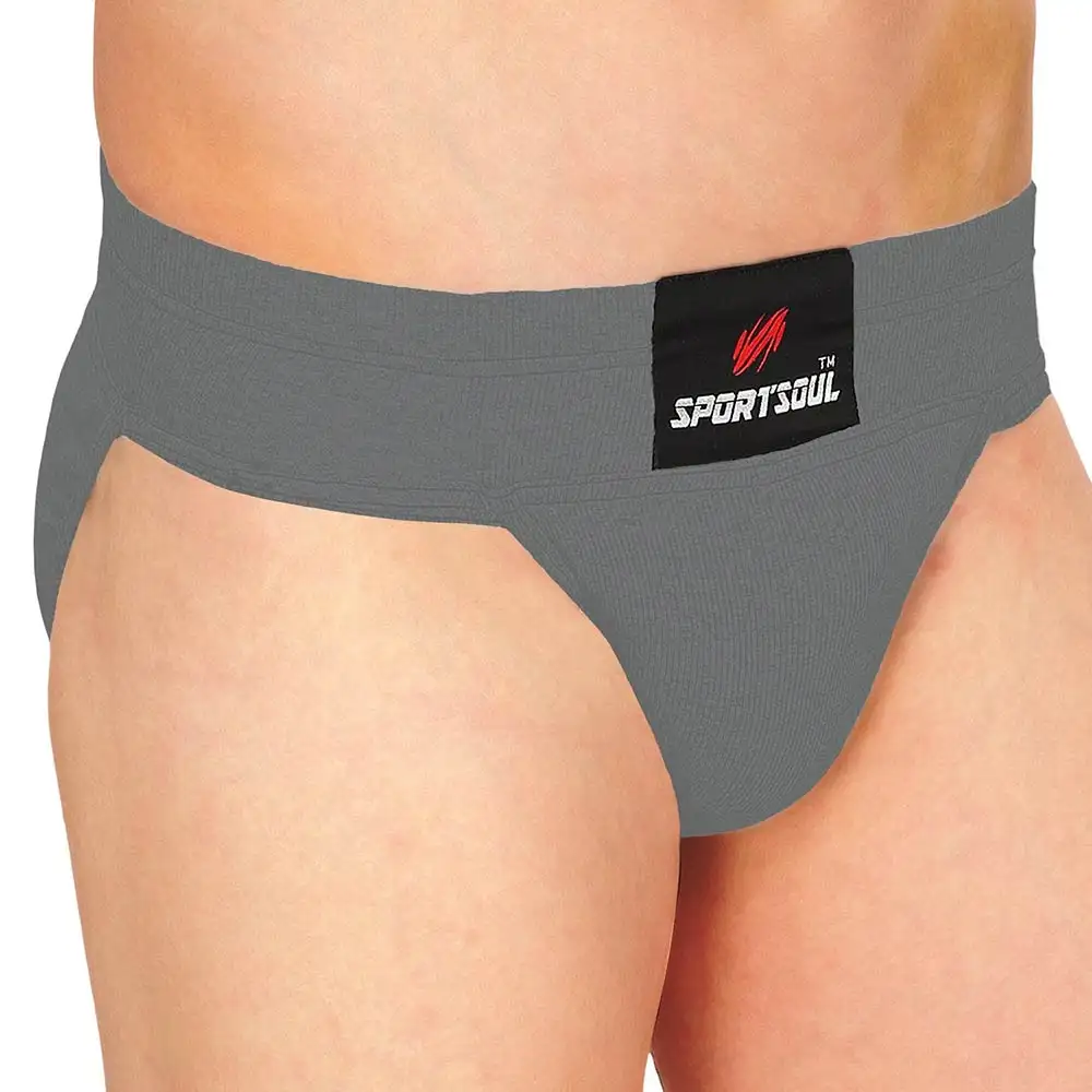 SportSoul Cotton Gym & Cricket Supporter,  Xtra Small  Dark Grey