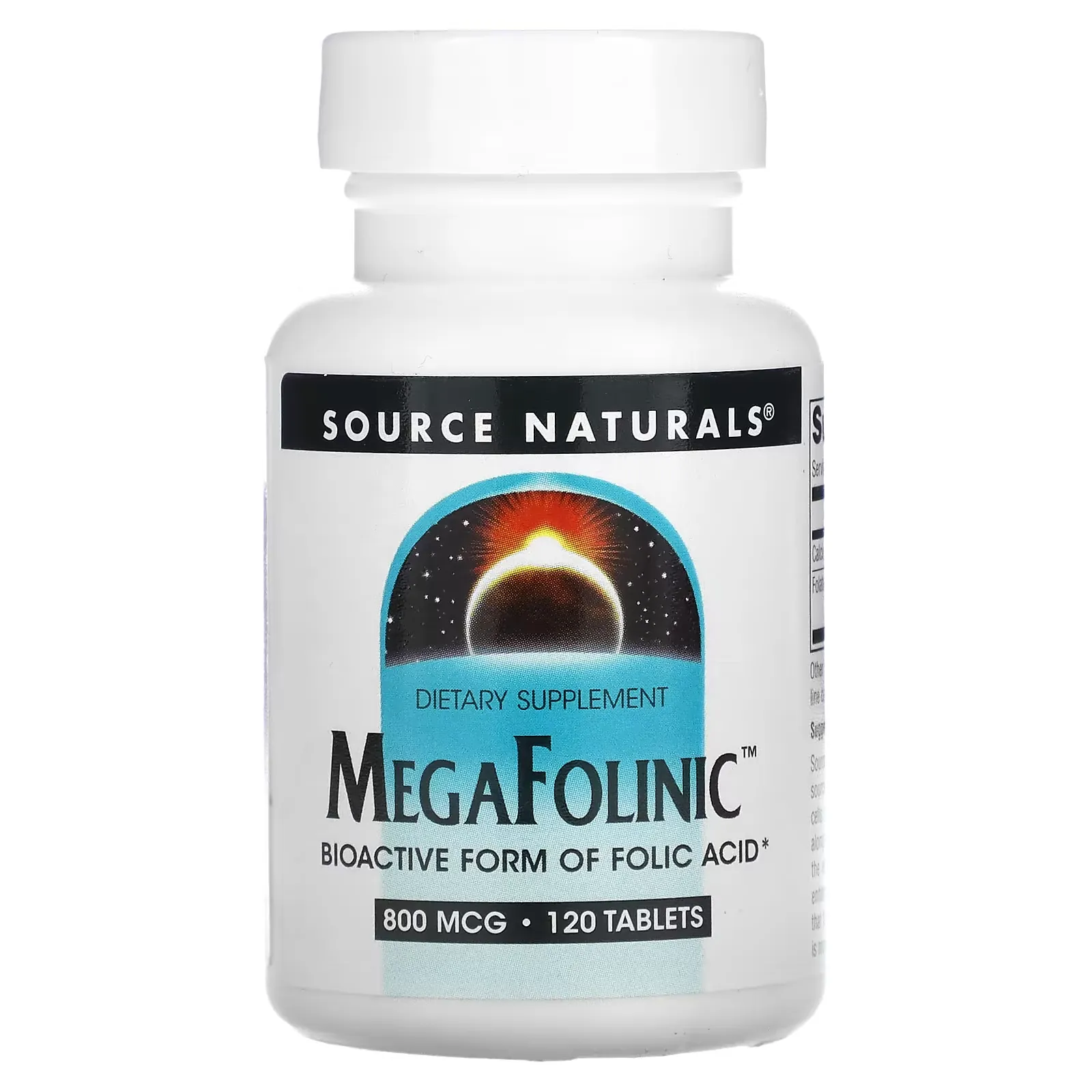 MegaFolinic, 800 mcg, 120 Tablets