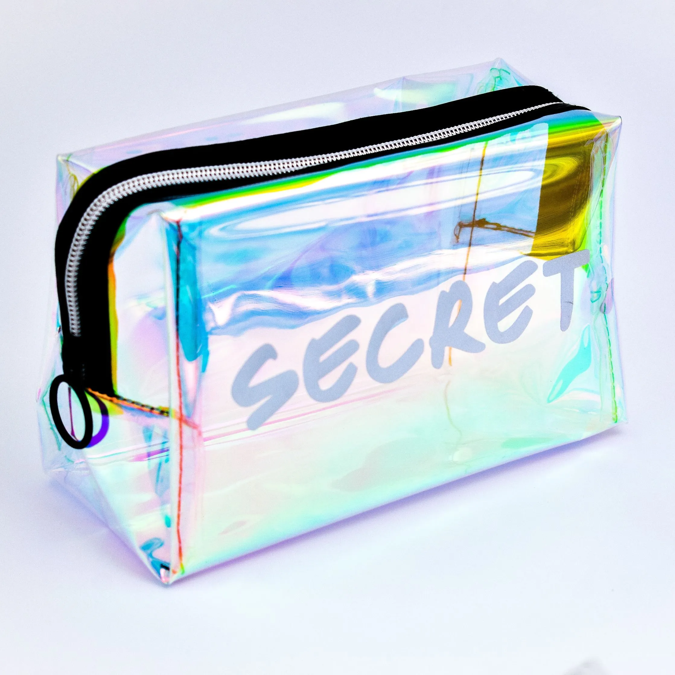 Visual Echoes Glam It Up Secret Holographic Multi-Purpose Make Up/Travel Pouch Black (Rectangular)