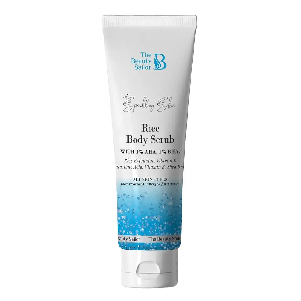 The Beauty Sailor Sparkling Skin Rice Body Scrub,  100 g  for All Skin Types