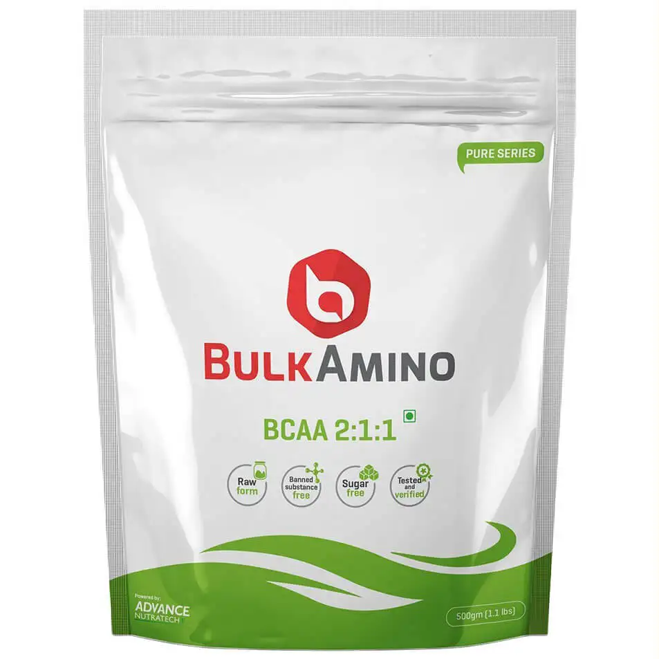 Advance Nutratech BulkAmino BCAA 2:1:1,  1.1 lb  100 Servings  Unflavoured