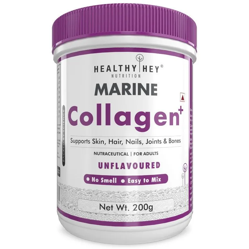 HealthyHey Nutrition Fish Collagen Peptides With Hyaluronic Acid - Unflavoured