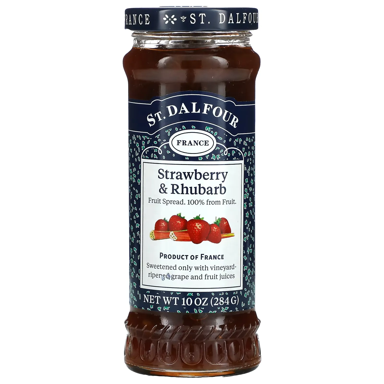 Strawberry & Rhubarb, Deluxe Strawberry Rhubarb Spread,  10 oz (284 g)